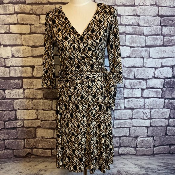 AB Studio Dresses & Skirts - AB Studio 3/4 Faux Wrap Dress Size Medium